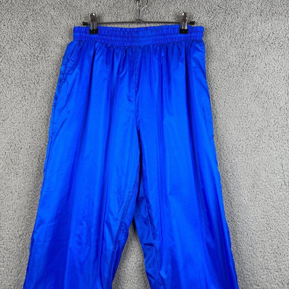 Nike Mens Jogger Size Medium Blue Vintage Windbreaker Lined Ankle Zip  Vintage